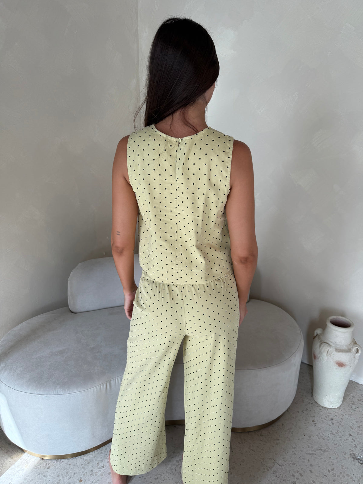 Mustard Polka Set