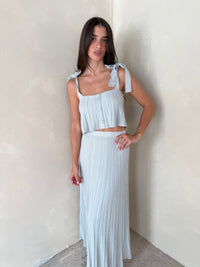 Sage Pleated Set