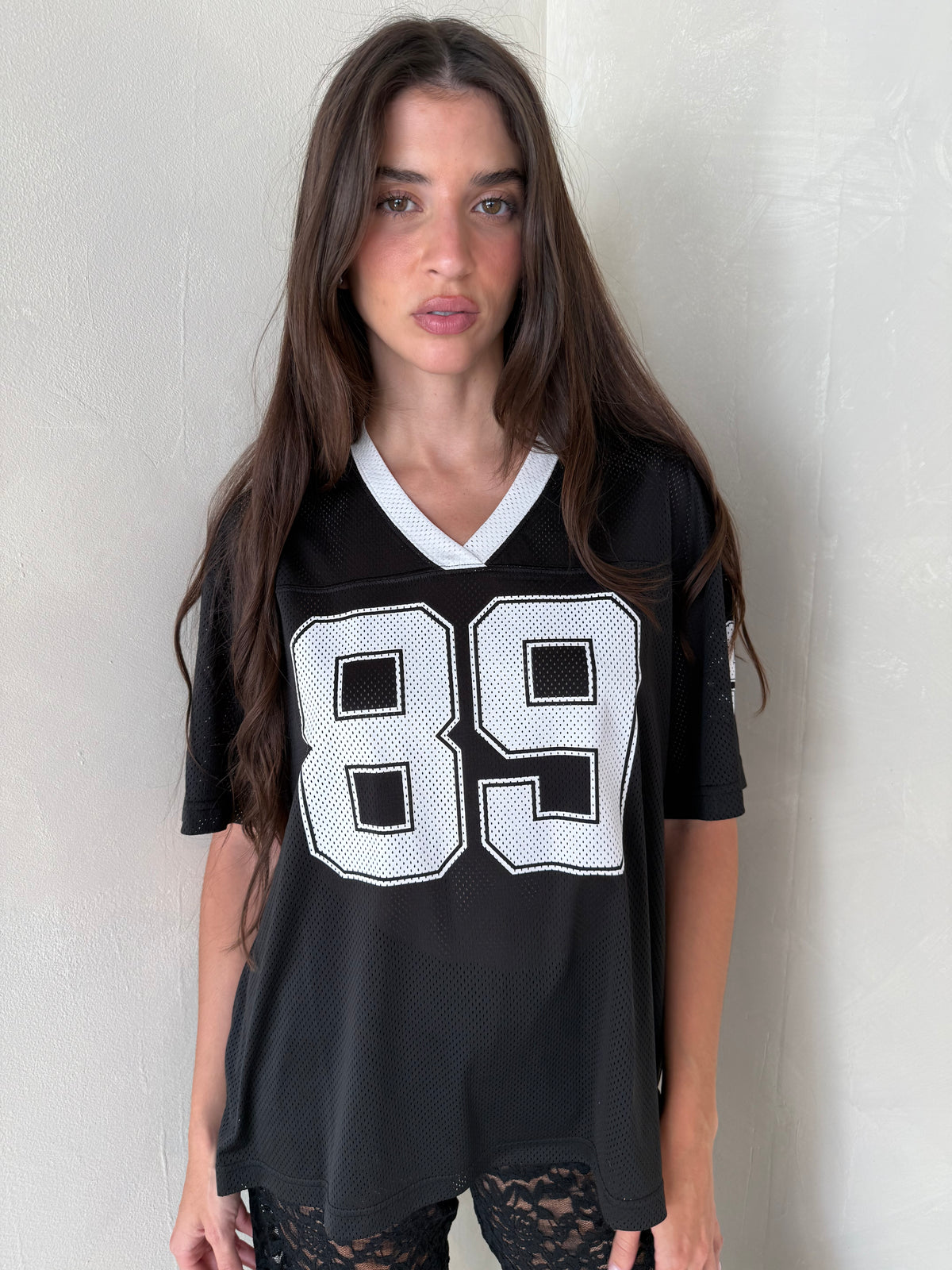 Black 89 Graphic Mesh Tee