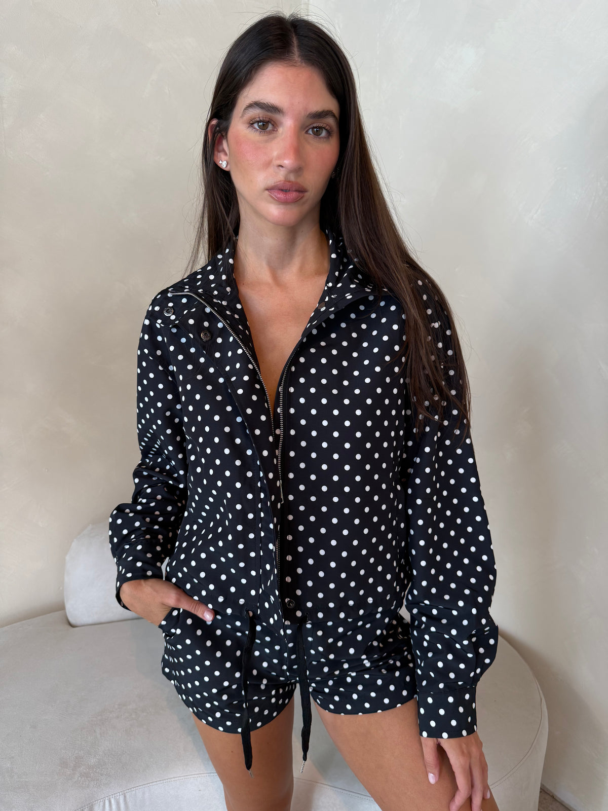 Polka Jacket & Short Set