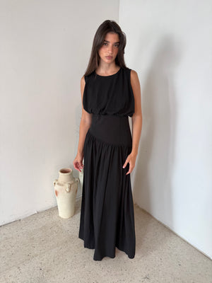 Shirred Maxi Dress