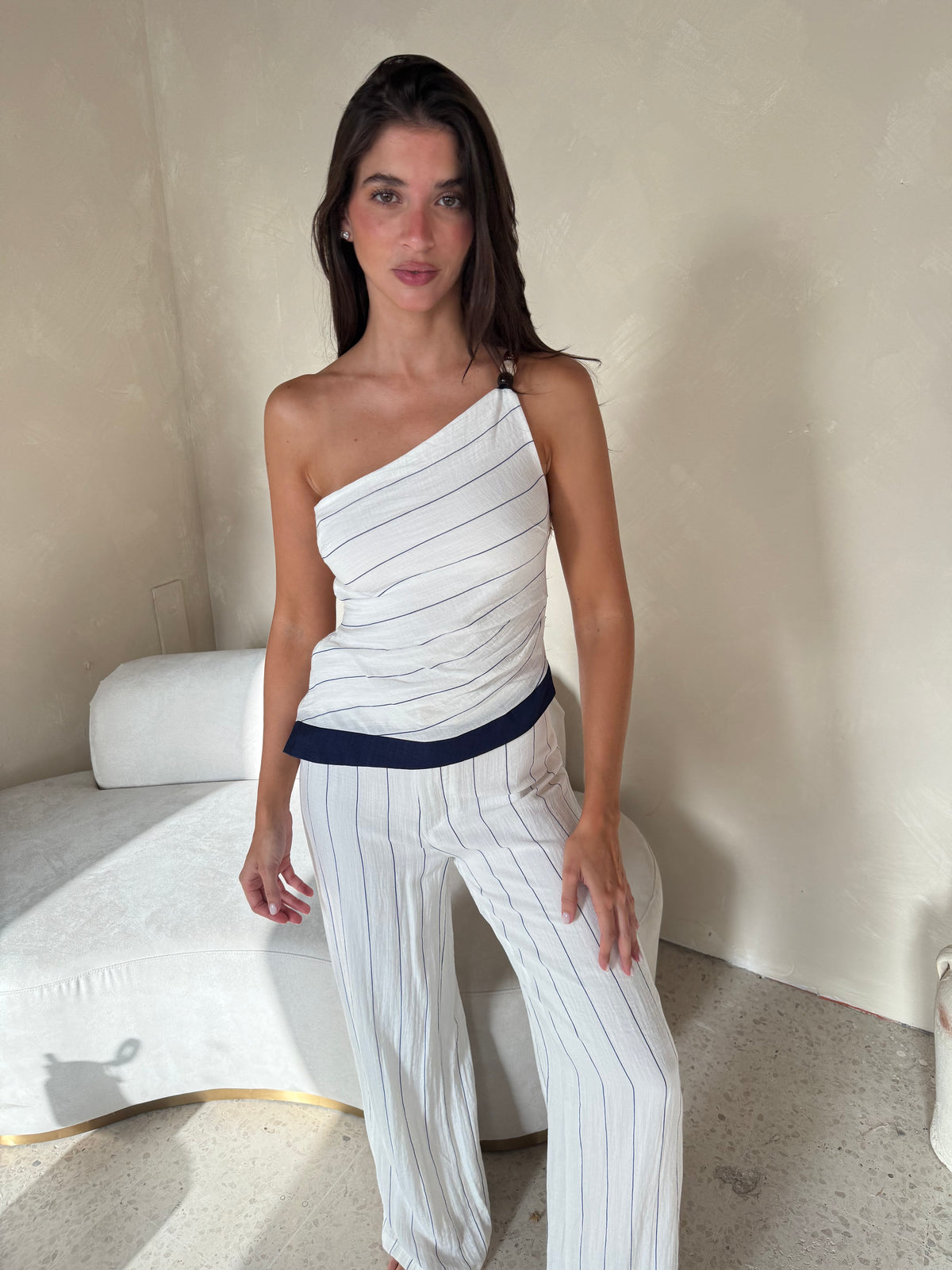 Stripe Top & Pant Set