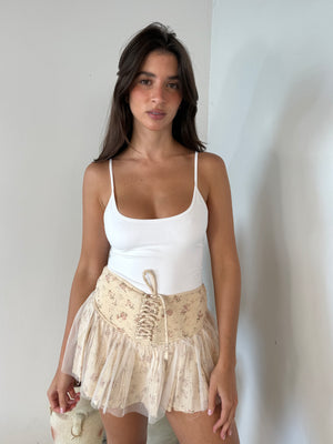 Floral Smocked Skort