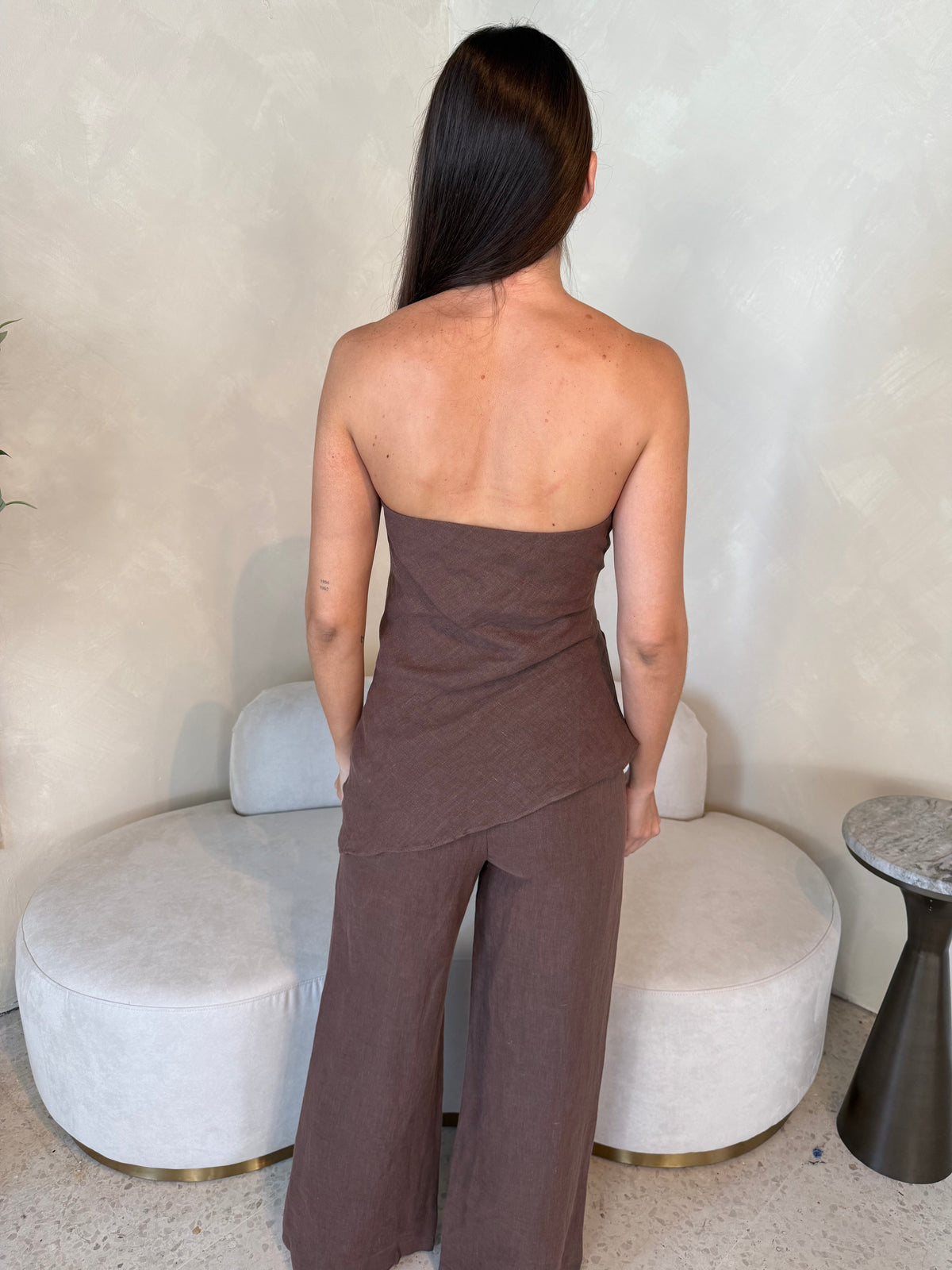 Linen Tube Top & Pant Set