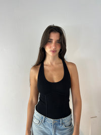 Ribbed Racerback Bodysuit