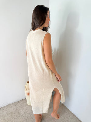 Taupe Knit Cover Up