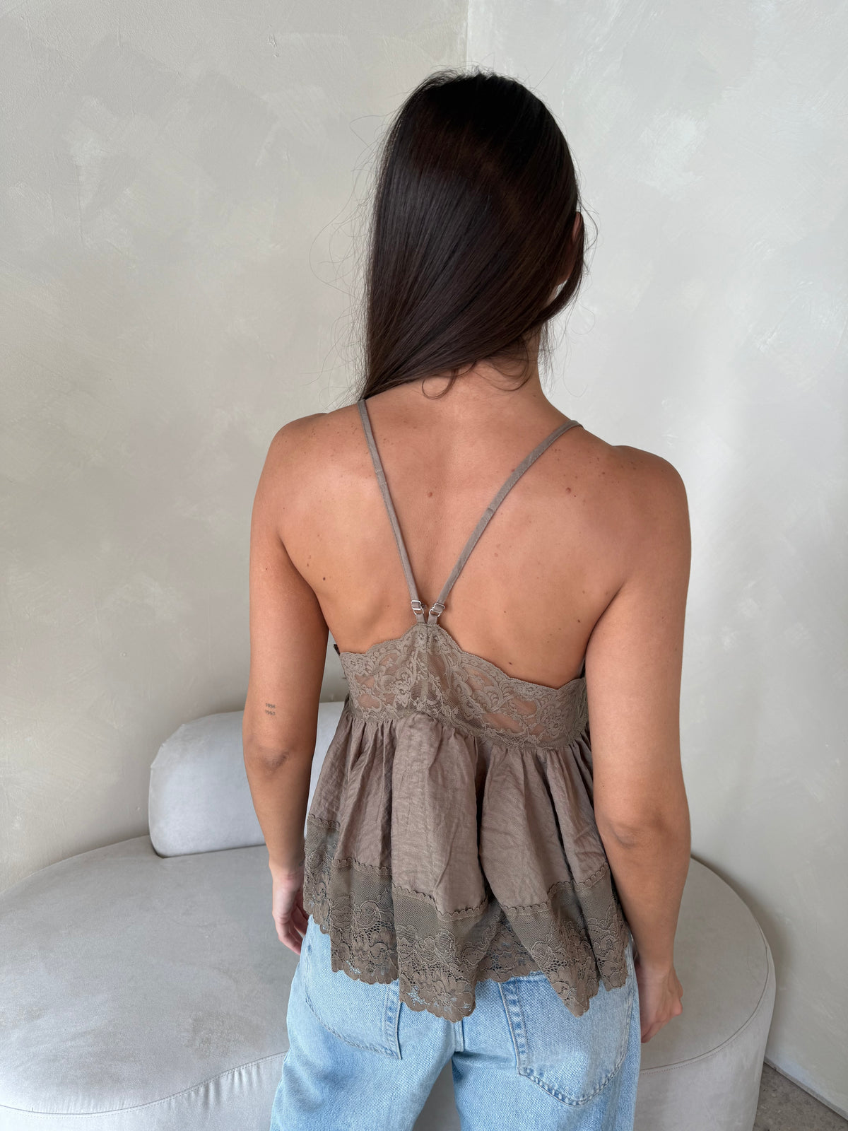 Lace Trim Cami Top