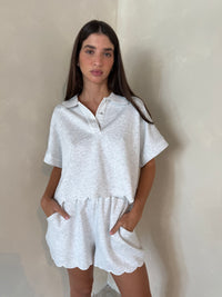 Lt Grey Scallop Set