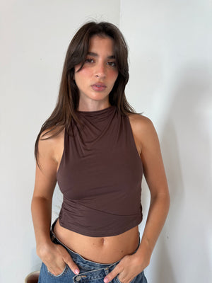 Choco Open Back Top