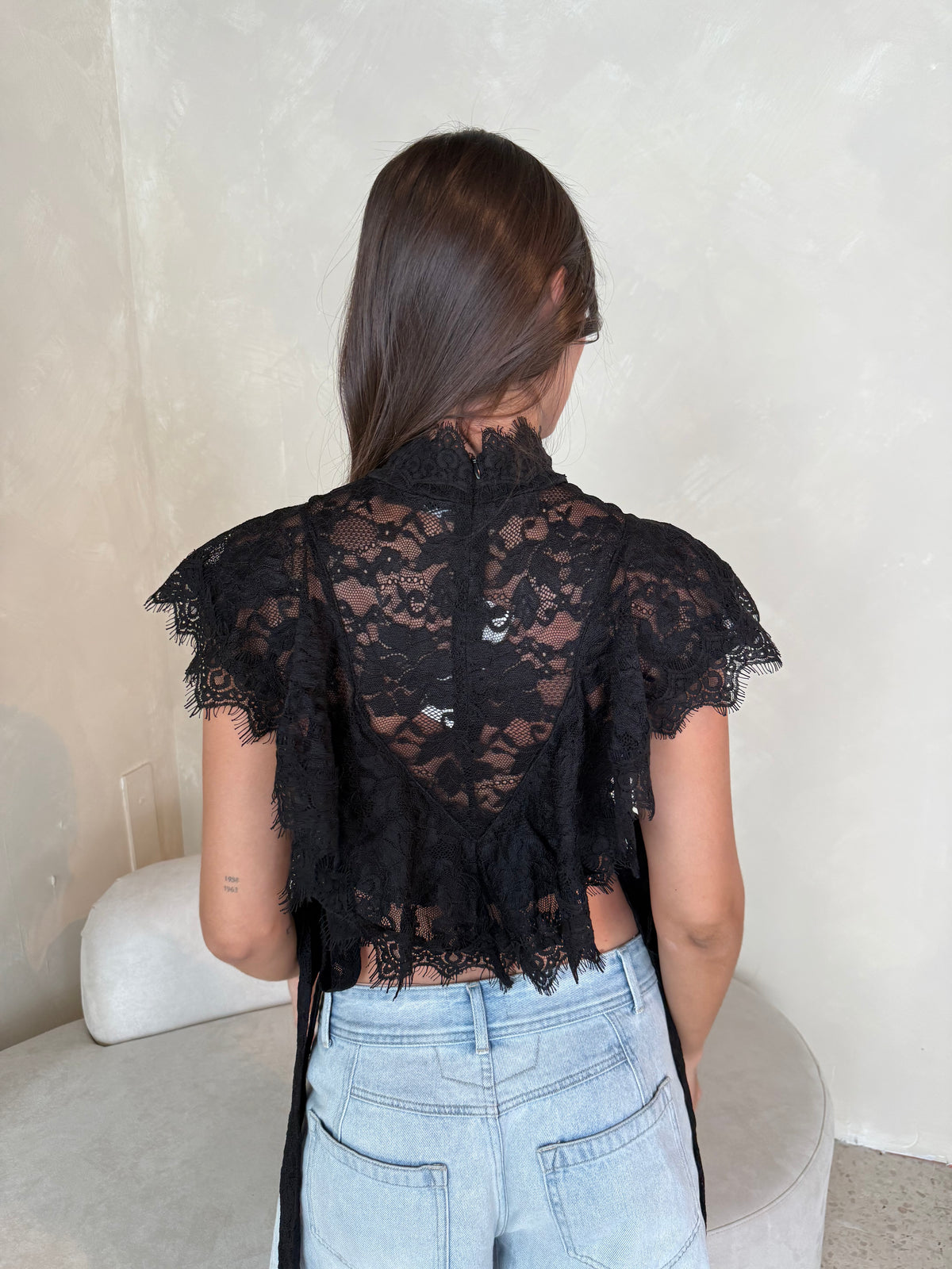 Ruffle Lace Top