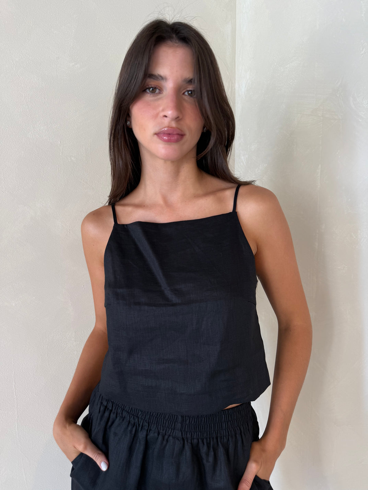 Black Linen Set