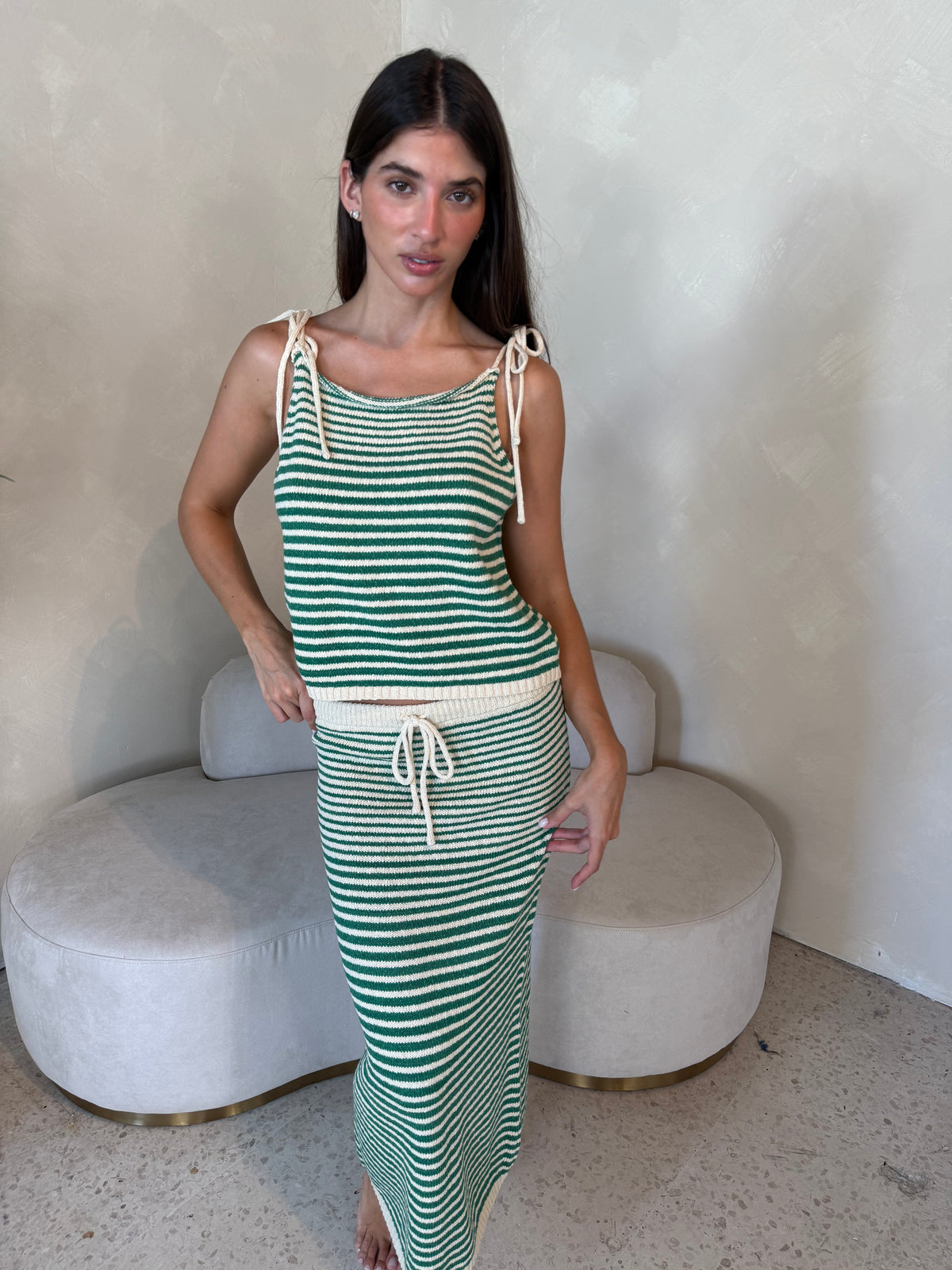 Green Stripe Set