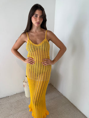 Knit Yellow Coverup
