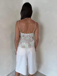 Cream Bermuda Shorts