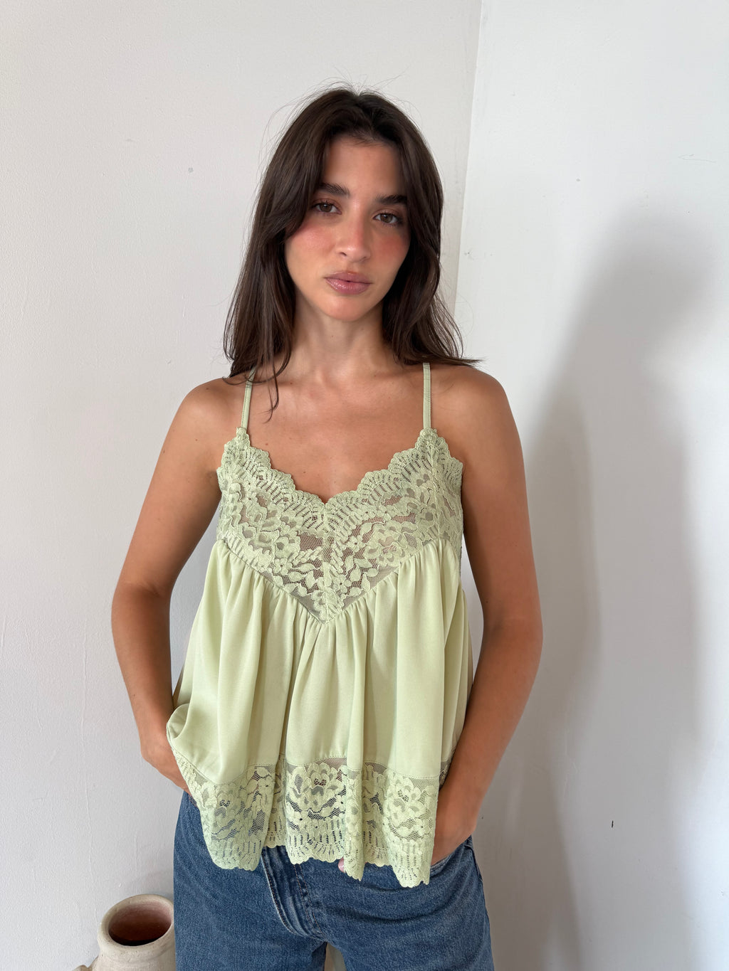 Lace Strappy Top