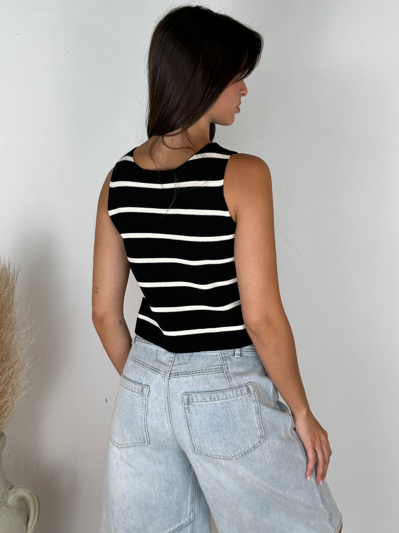 Stripe Vest Top