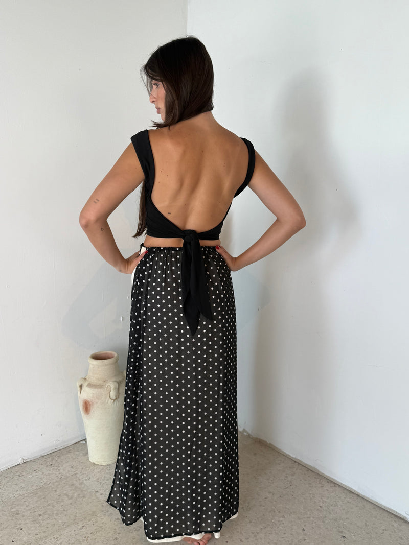 Open Back Tie Top