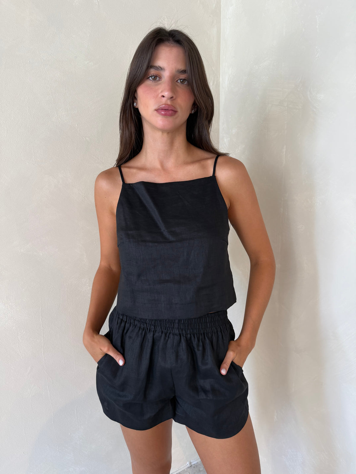 Black Linen Set