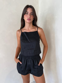 Black Linen Set
