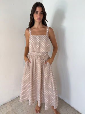 Polka Dot Top & Skirt Set