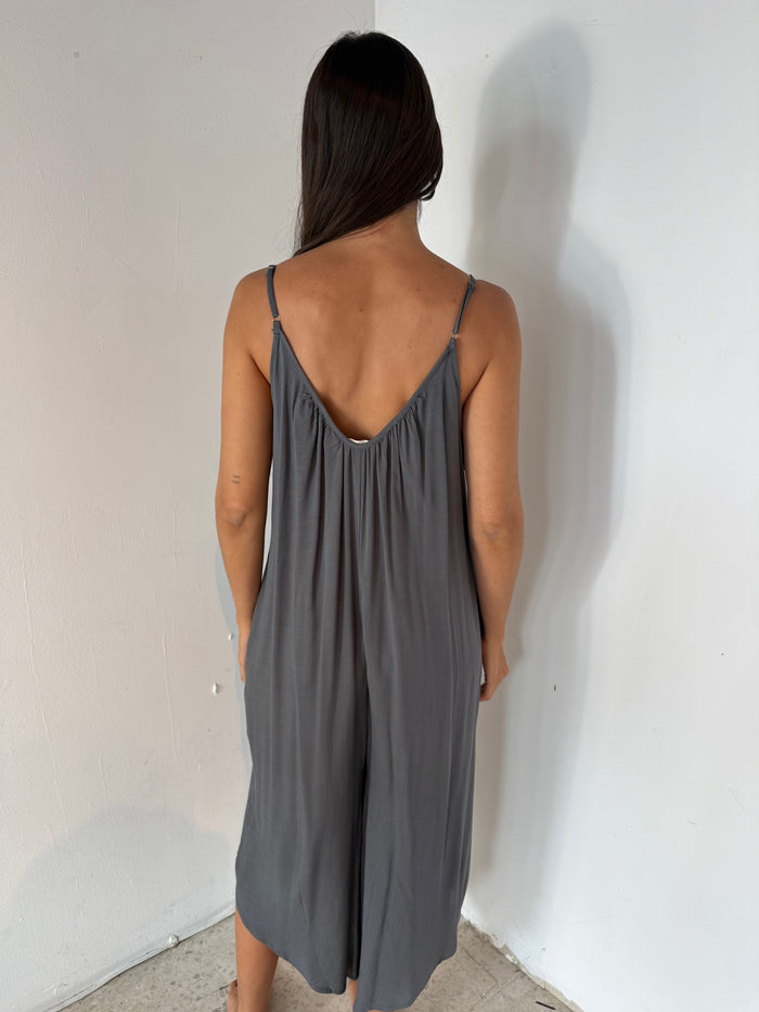Solid Loose Fit Jumpsuit