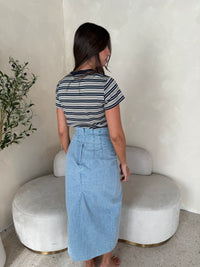 Denim Midi Skirt