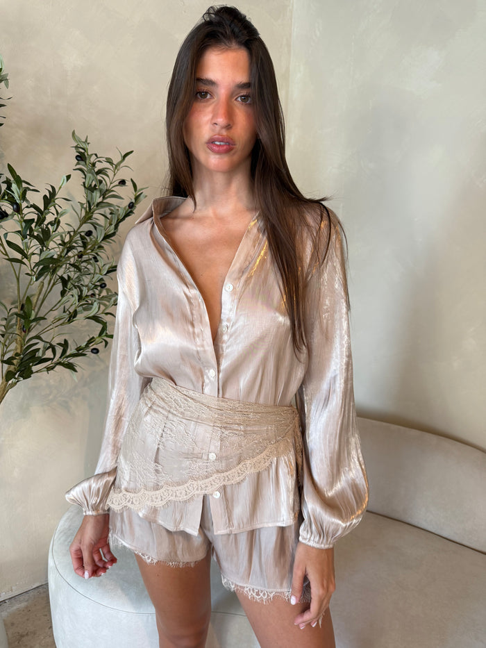 Satin Beige 3pc Set