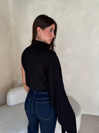 Hi Neck One Shoulder Top
