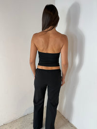 Black Bandeau Top & Pant Set