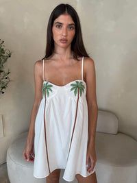 Linen Palm Dress