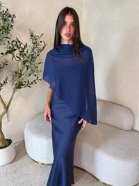Sheer Cape Dress