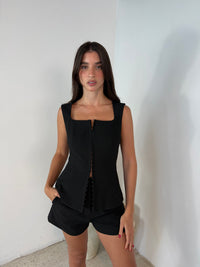 Square Neck Top & Short Set