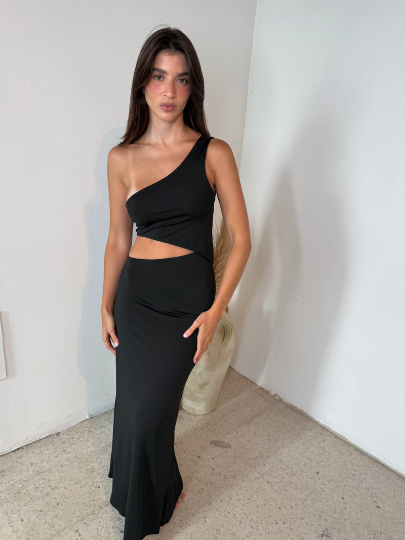 One Shoulder Maxi Dress
