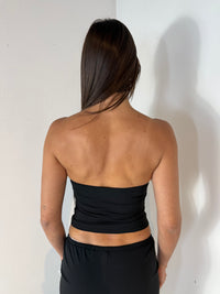 Black Bandeau Top & Pant Set