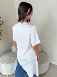 Asymmetric Satin Top