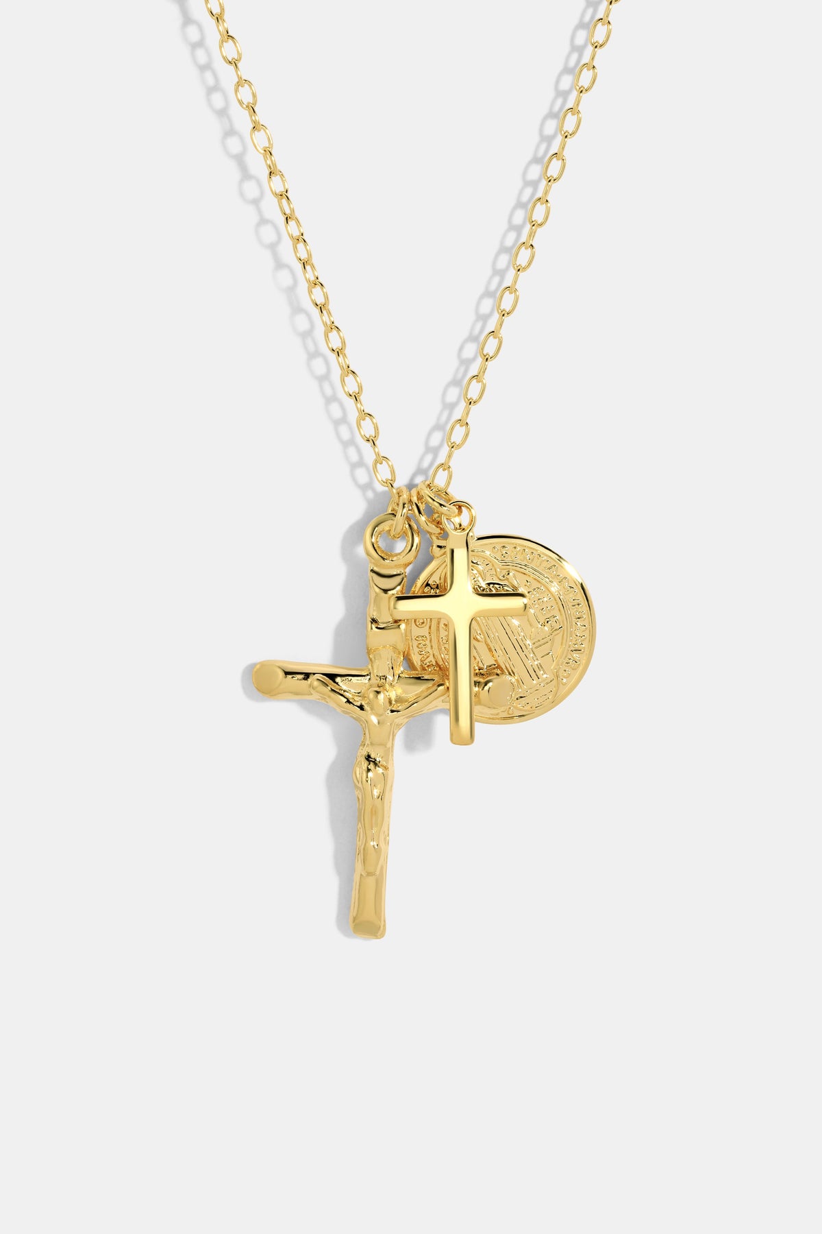 CROSS CLUSTER NECKLACE