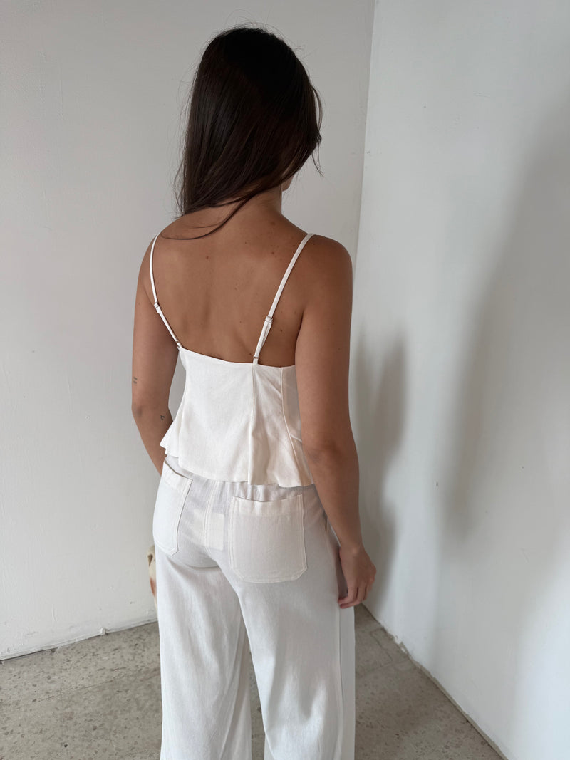 Ivory Tank & Pant Set