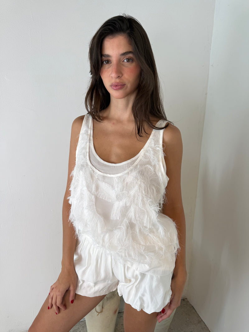 Fringe Double Layer Tank