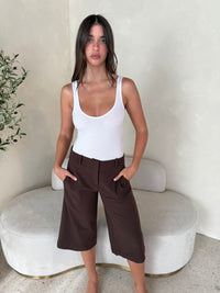Solid Bermuda Pants