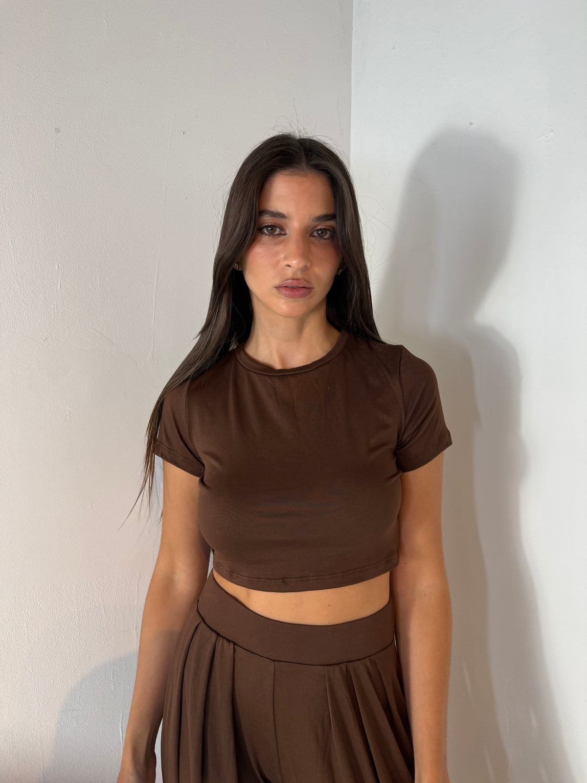 Crop SS Tee & Pant Set