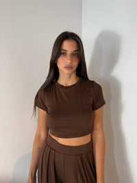 Crop SS Tee & Pant Set