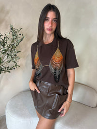 Faux Leather Mini Skirt
