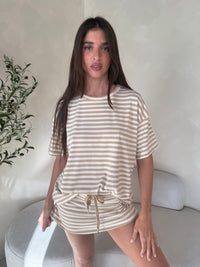 Tee & Skirt Stripe Set