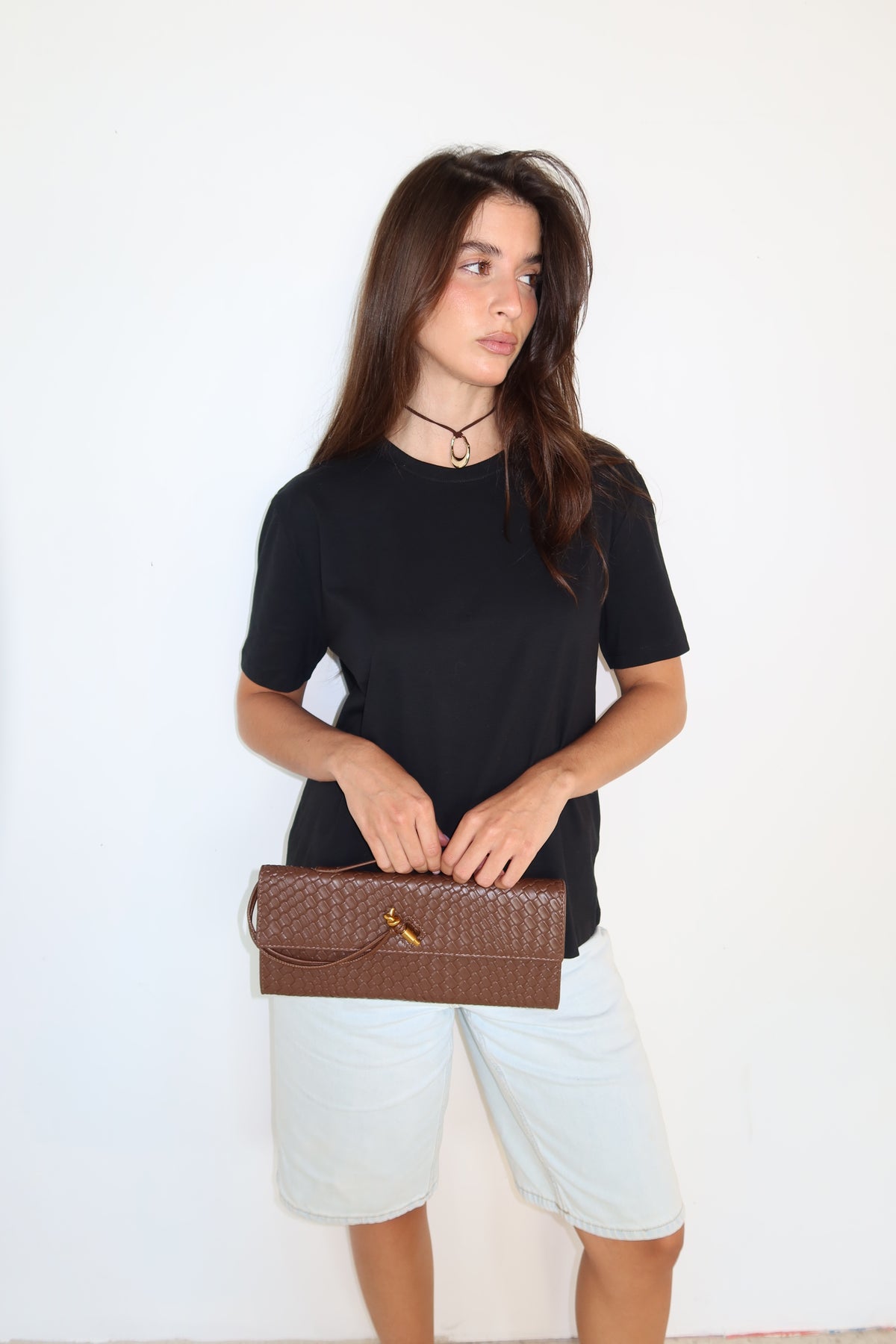 Braided Brown Bag