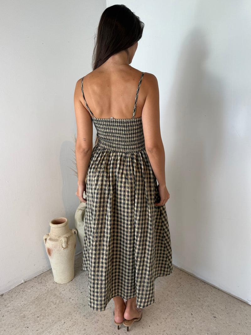 Checkered Maxi Dress