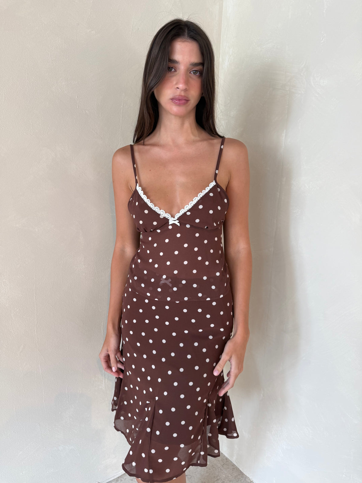 Brown Polka Set