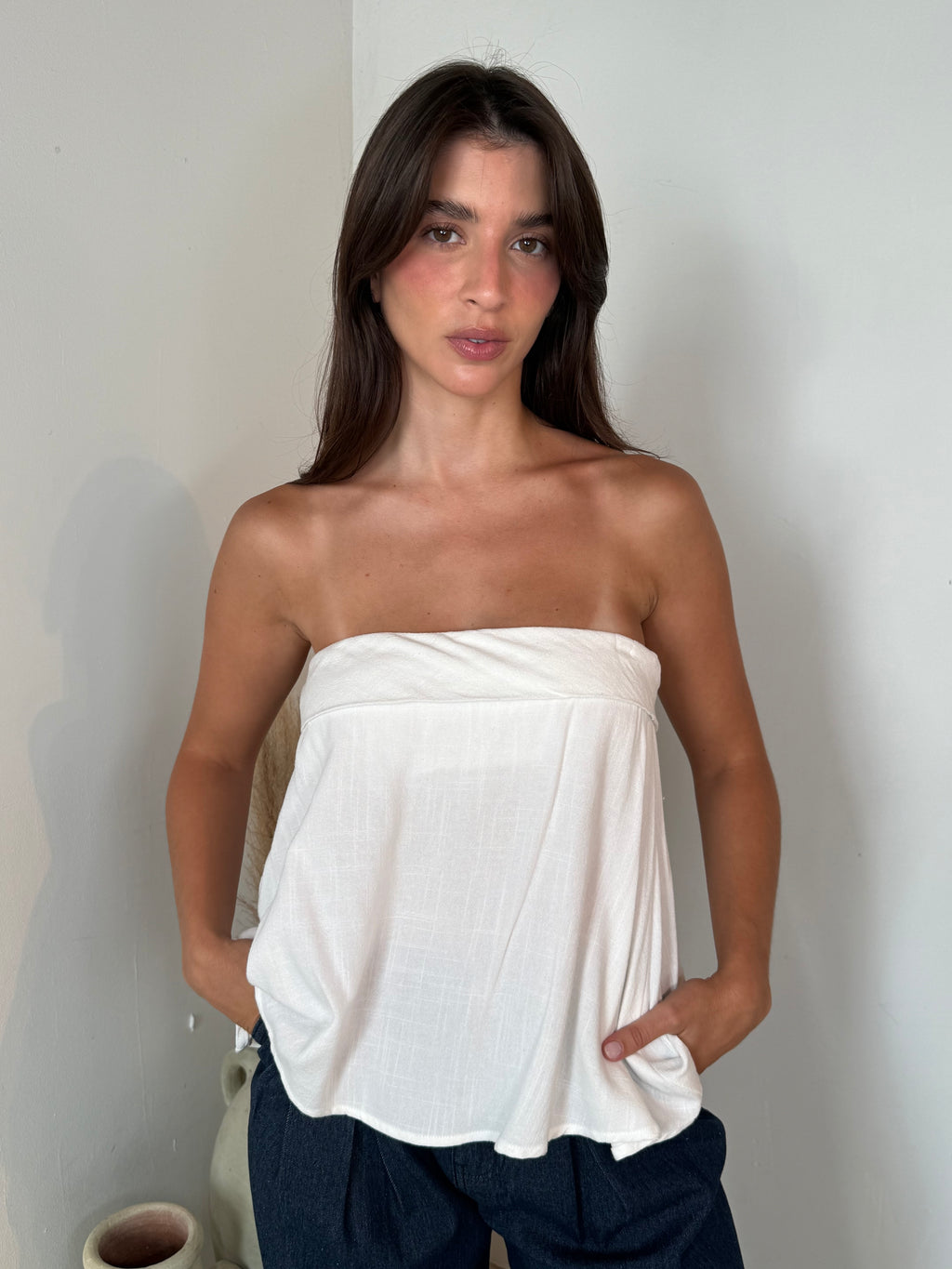 Linen Tube Top