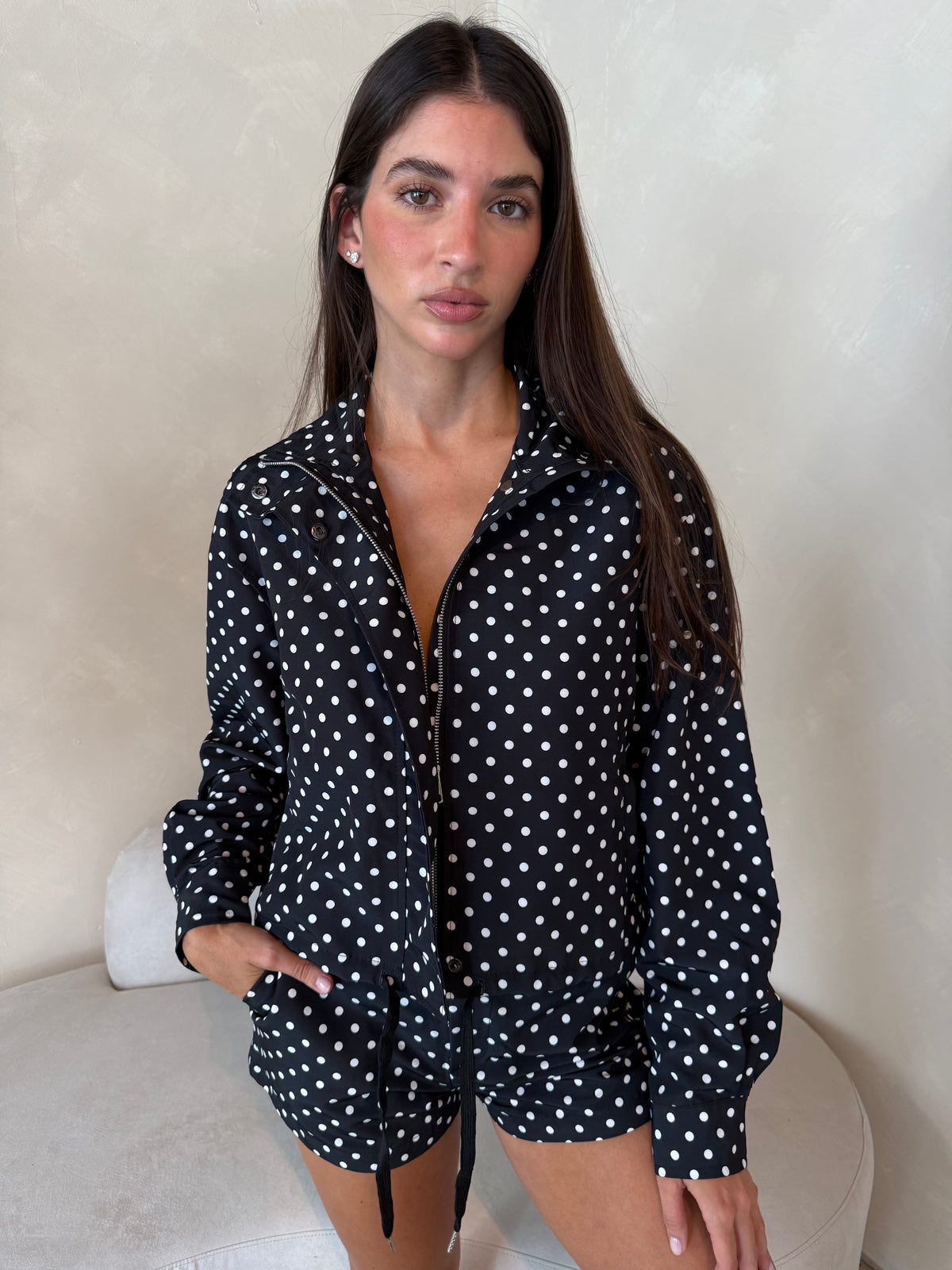Polka Jacket & Short Set