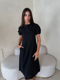 SS Black Midi Dress