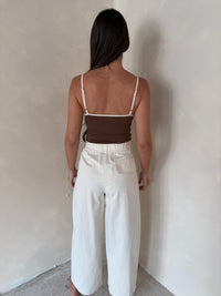 Cropped Pleat Pants